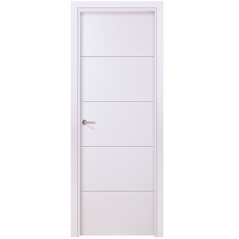puerta lacada blanca 4 rayas modelo mapi