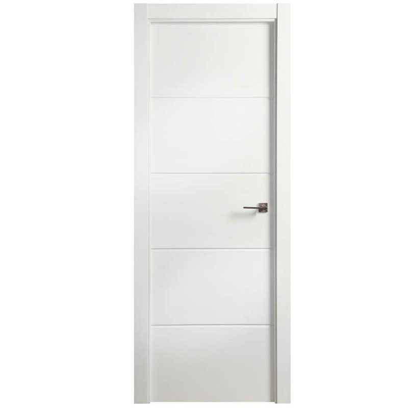 puerta lacada blanca 4 rayas modelo mapi