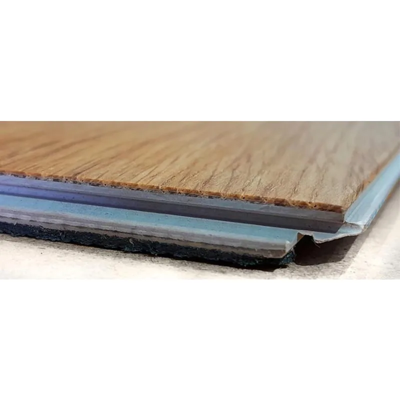 detalle parquet hibrido SPC Zimafloor