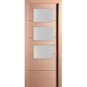 Puerta Mapi T Roble Decapé 3 vidrios