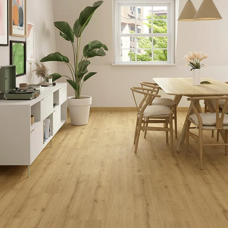 Parquet Finsa Purefloor Roble Eneas AC5 instalado Barcelona