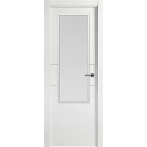 Puerta centro 1 cristal lacada blanca